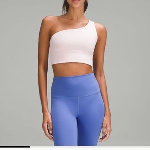 Lululemon asymmetrical align A/B bra in flush pink